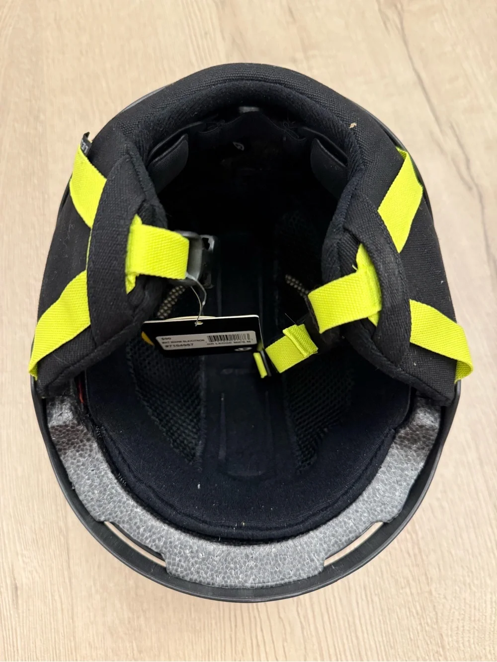 NEW - Giro Matte Black Helmet with Neon Yellow Accents - M - Adult